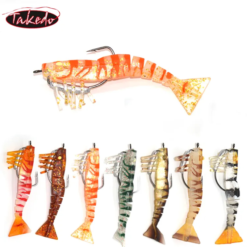 Fishing Lure Crankbait - TAKEDO-120mm 농어 인공 미끼, 부드러운 새우