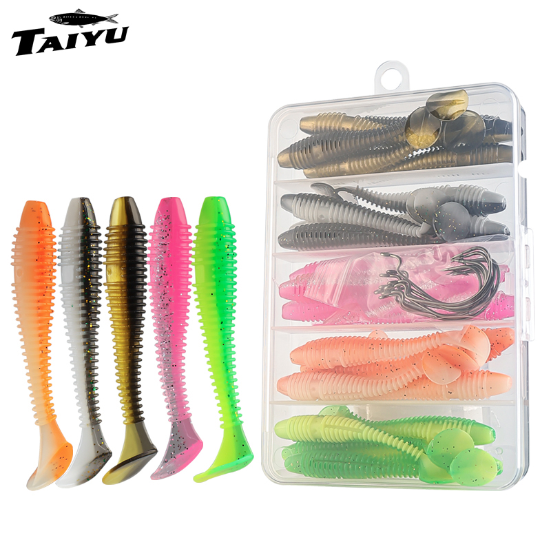 Fishing Lure Soft Plastic - 타이유 25/35개 세트 소프트 낚시 미끼