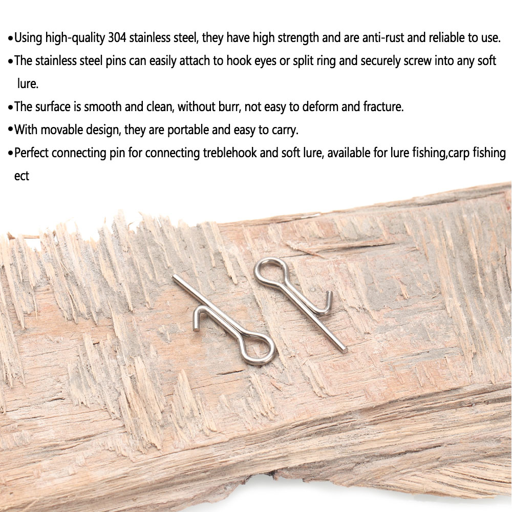50/100개 낚시 미끼 스파이크 훅 연결 핀 바늘 고 - Fishing Lure Accessories 리뷰 및 가격