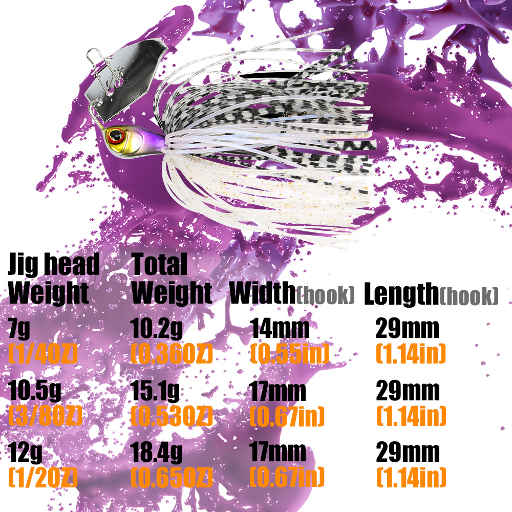 B&U 낚시 루어 Chatter Bait Spinner - Fishing Lure Blade Bait 리뷰 및 가격