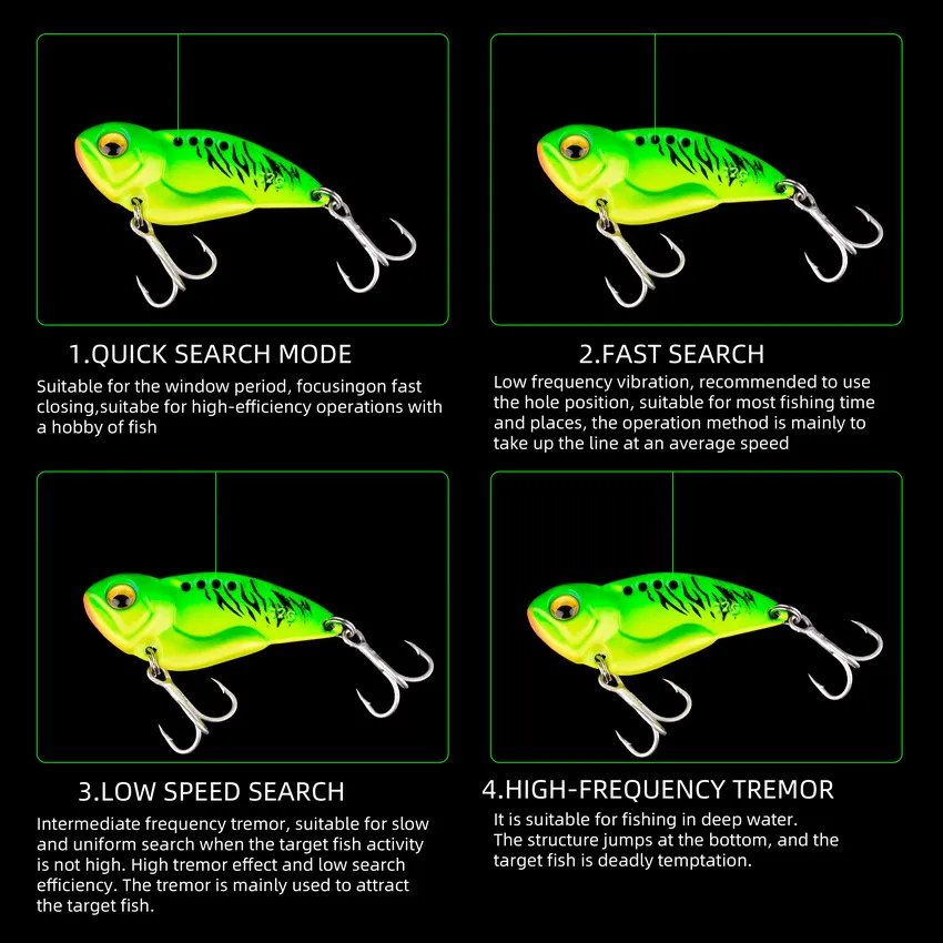 5pcs 금속 VIB 스푼 낚시 루어 5g-14g 스피 - Fishing Lure Crankbait 리뷰 및 가격