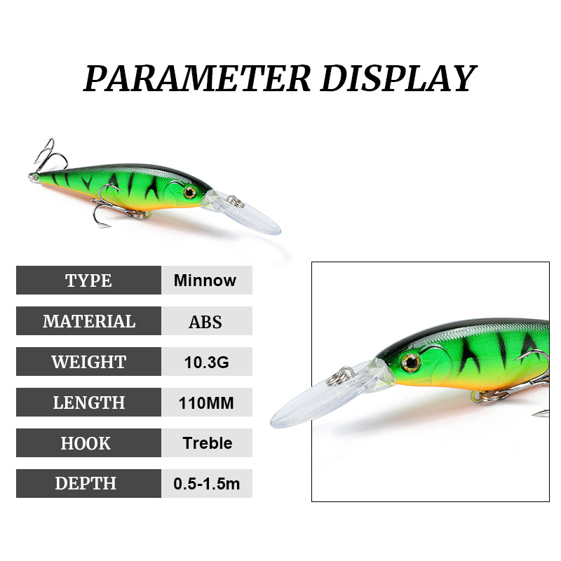 인공 플라스틱 하드 미끼 저크베이트, 미노우 낚시 루어 - Fishing Lure Jerkbait 리뷰 및 가격