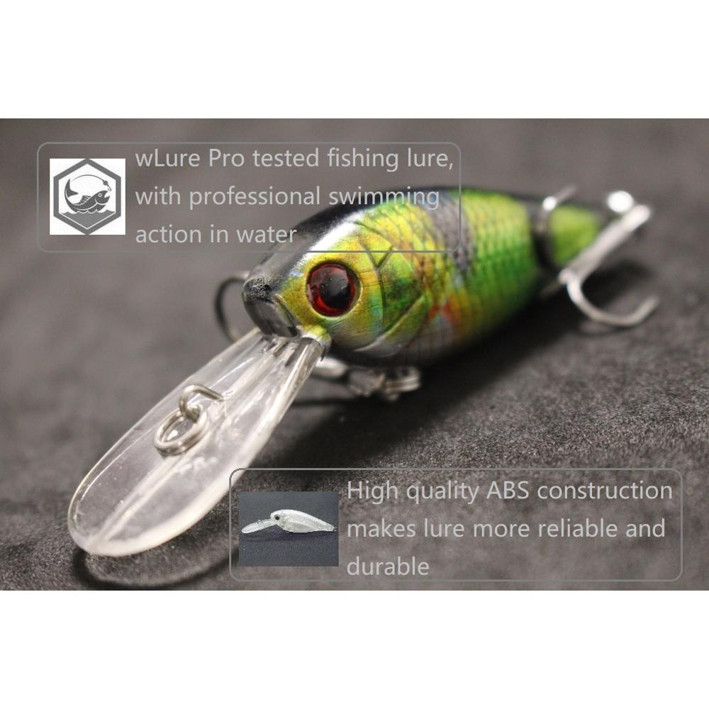 WLure 크랭크베이트 낚시 미끼 8g 8cm 3 미터 - Fishing Lure Crankbait 리뷰 및 가격
