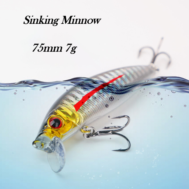 테스타 75mm, 7g, 가라앉는 형태의 미노우형 루어 - Fishing Lure Jerkbait 리뷰 및 가격