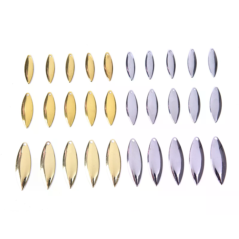50개 윌로우 스피너 블레이드 매끄러운 마감, DIY  - Fishing Lure Blade Bait 리뷰 및 가격