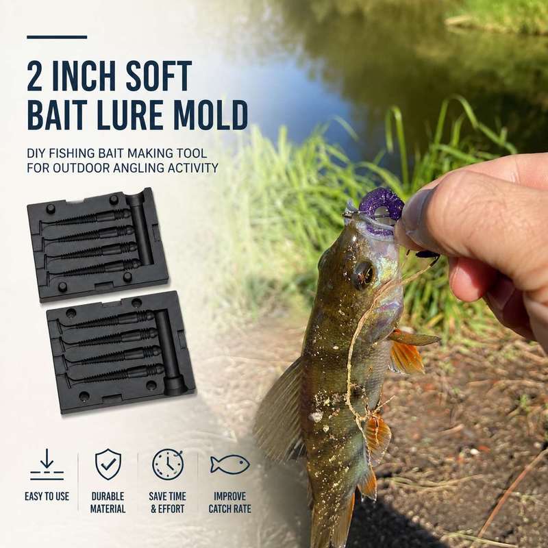 2인치 소프트 베이트 루어 몰드 DIY 낚시 미끼 제작 - Fishing Lure Accessories 리뷰 및 가격