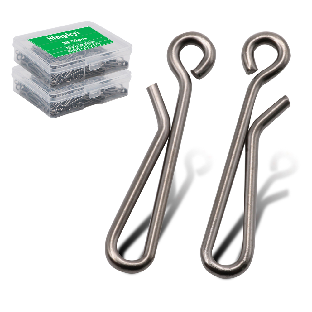 50 개/상자 낚시 미끼 태클 잠금 롤링 회전 핀 솔리 - Fishing Lure Accessories 리뷰 및 가격